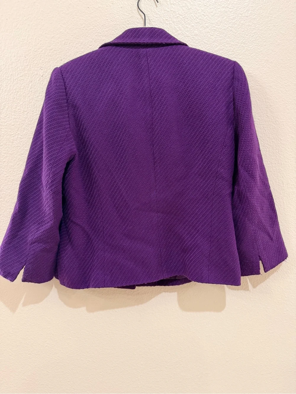 Judith Hart Collection Purple Textured Blazer Jacket Size 10 Vintage